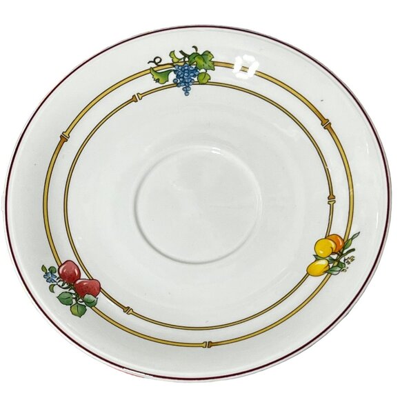 Villeroy & Boch Mon Jardin Fruit Design Saucer Plate Underplate 5 7/8" - Picture 1 of 4